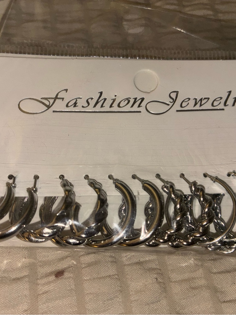 Silver Hoop Earring Set - Fashion Jewelry